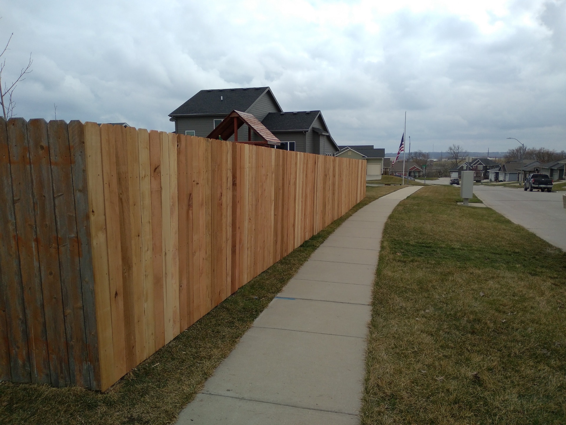 fence installation - wood privacy fence - creative nature iowa