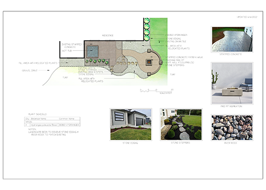 Color Plan with inspiration - Creative Nature Landscape Design and Installation