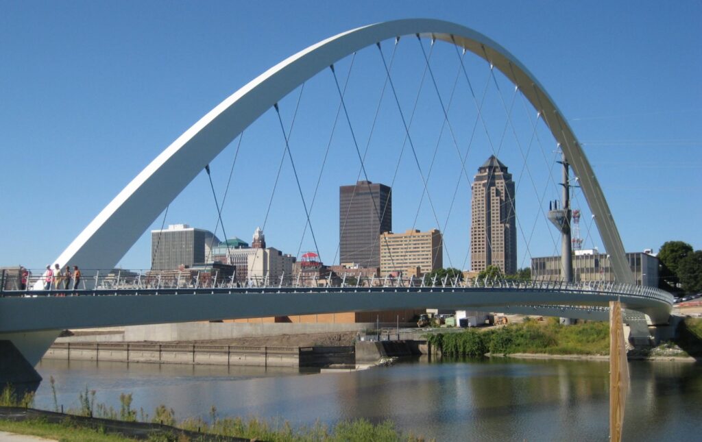 Skyline downtown Des Moines, Des Moines, Iowa